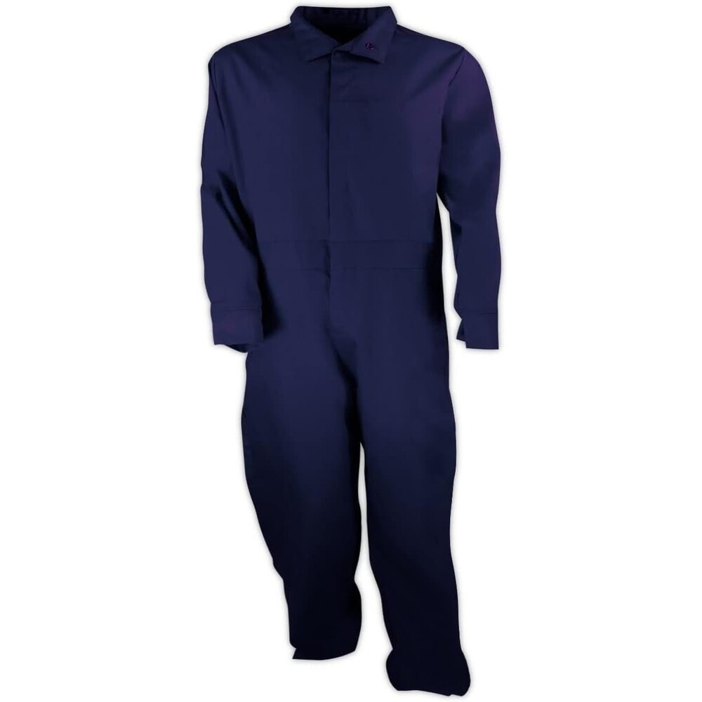 MAGID Arc-Rated 9.0 oz Flame Resistant (FR) Cotton Coveralls Size XXL Navy